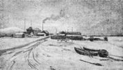 Первый на Севере рыбоконсервный завод «Желрыбы». Кандалакша, 1925 г.