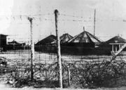 Лагерь советских военнопленных в Петсамо. 1943 г. Из фондов Печенгского краеведческого музея 
