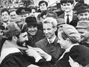 Мурманские пионеры приветствуют кубинского лидера. Мурманск, 27.04.1963 г.