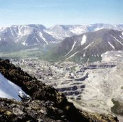 Вид на Кировский рудник с горы Юкспорр