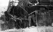 Никель. Разрушенное здание металлургического цеха. 1944 г. Из фондов МОКМ 