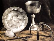 Богослужебные оловянные сосуды. 1600-е гг. Музей в Куопио 
