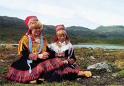 Норвежские саамы. Открытка Автор изображения: Ole Peter Rorvik 