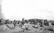 Бойцы 12-й бригады морской пехоты в наступлении