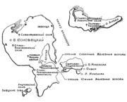 Схема островов Соловецкого архипелага