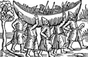 ВОЛОКИ, ложбины, по которым в XVI-XVII вв. перетаскивались суда для сокращения пути и безопасности движения.